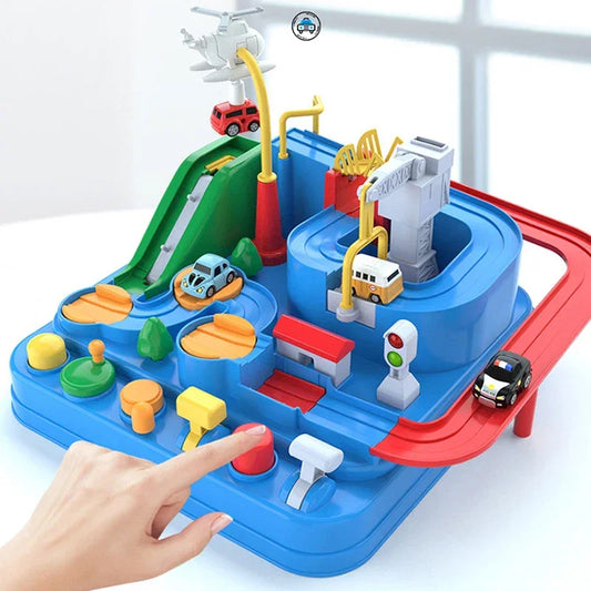 Brinquedo Educativo Pista com 4 Carros - CarsToys