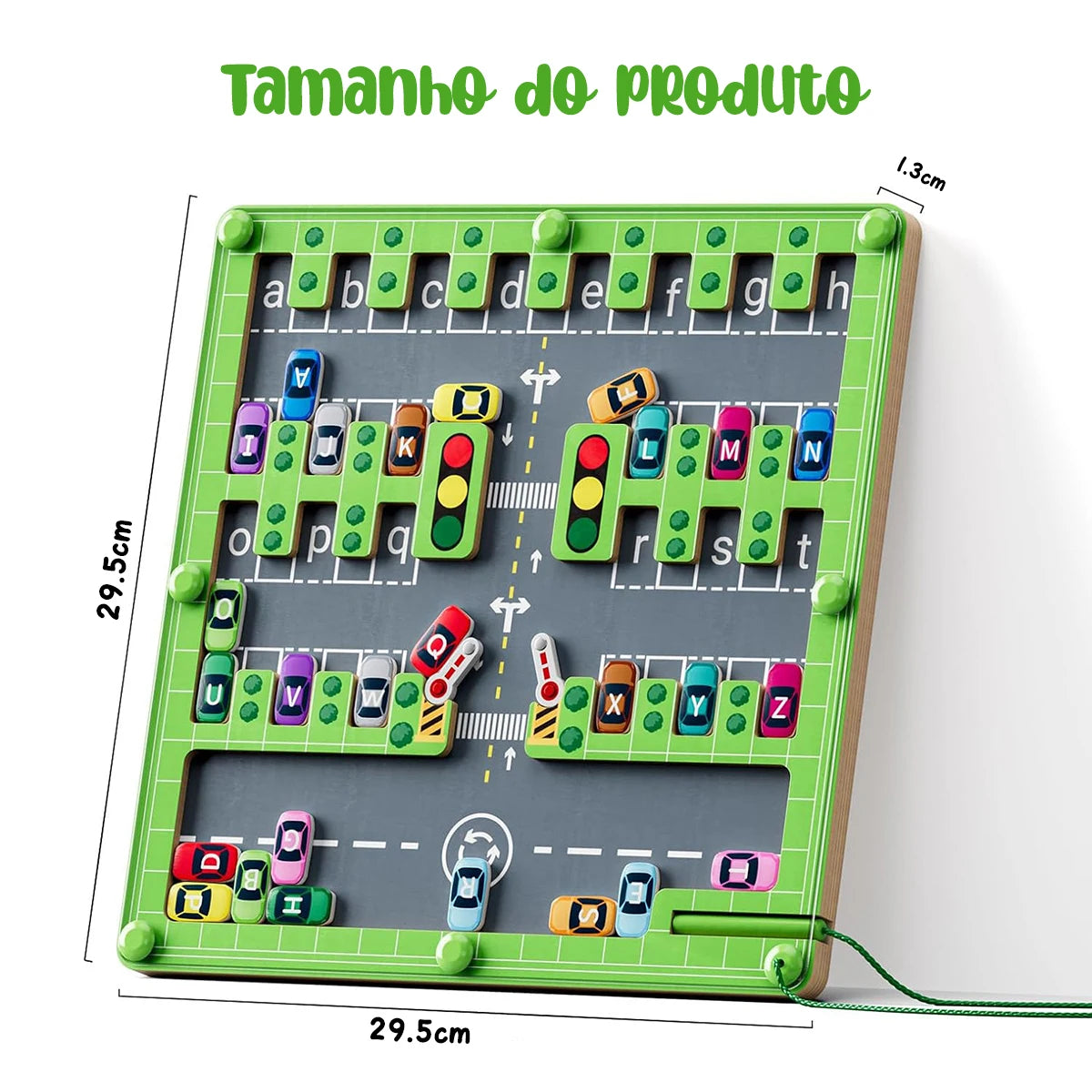 Labirinto Alfabeto Magnético Brinquedo Montessori