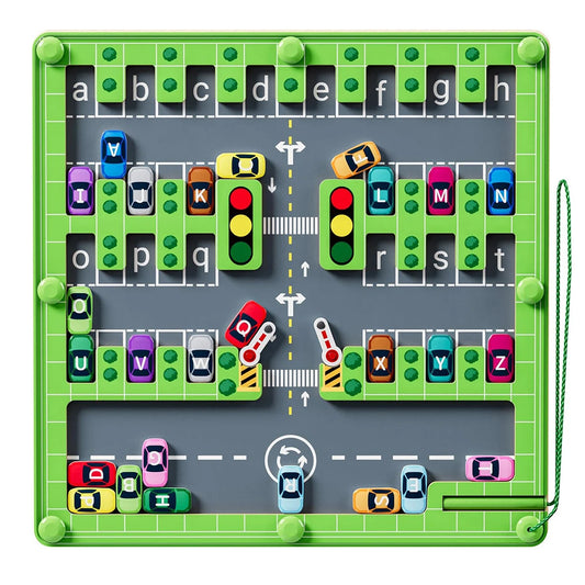 Labirinto Alfabeto Magnético Brinquedo Montessori