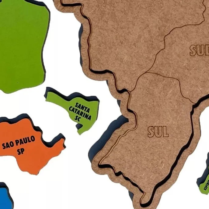 Quebra Cabeça Mapa do Brasil