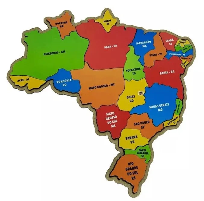 Quebra Cabeça Mapa do Brasil