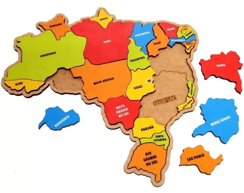 Quebra Cabeça Mapa do Brasil