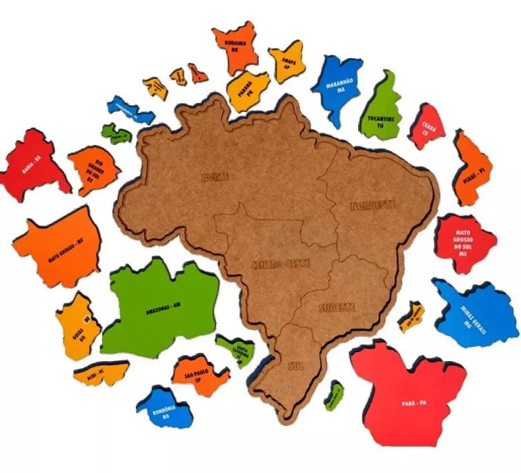 Quebra Cabeça Mapa do Brasil