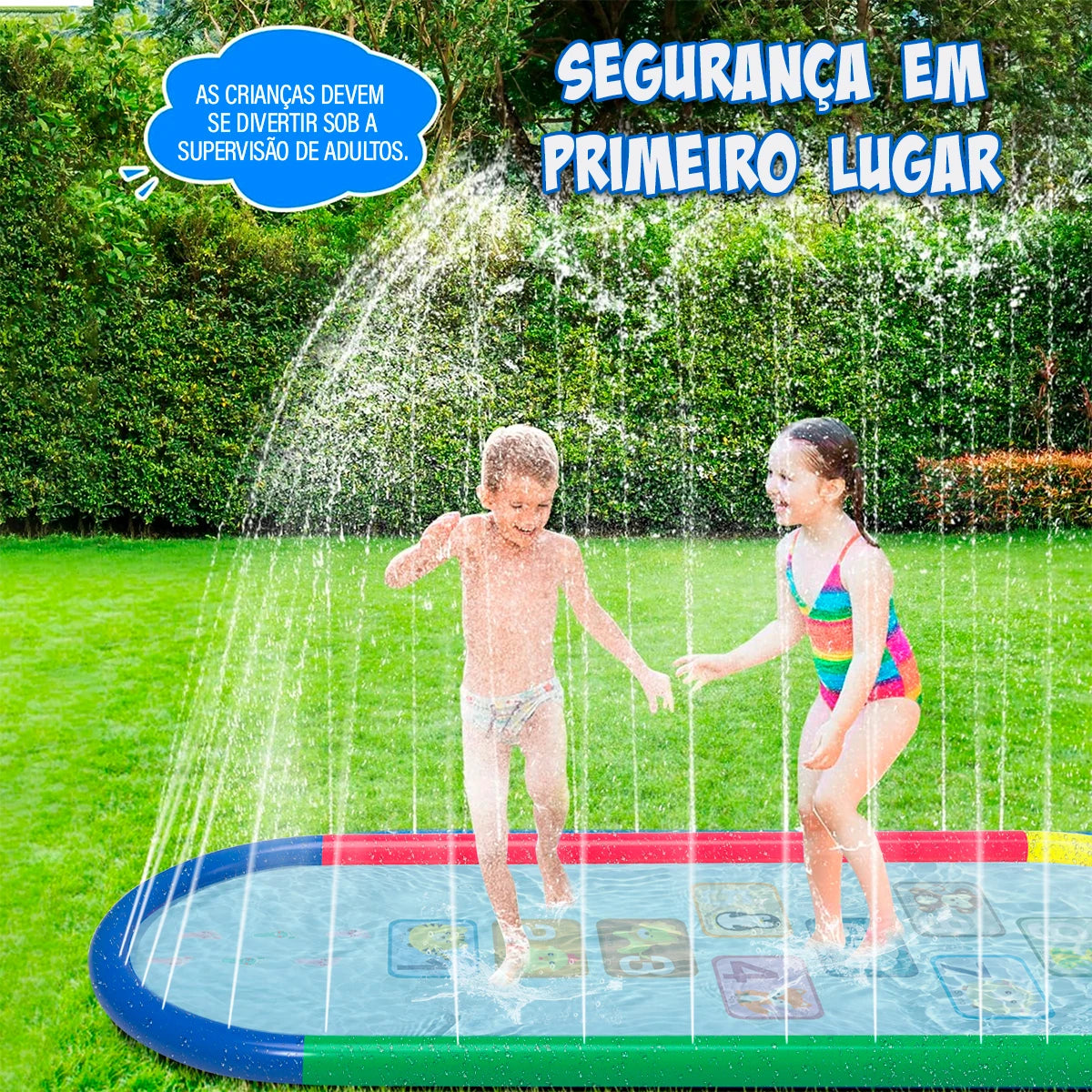 Tapete Aquático Spray de Água