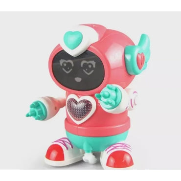 Brinquedo Robô Dançarino Infantil Com Som e Led Colorido