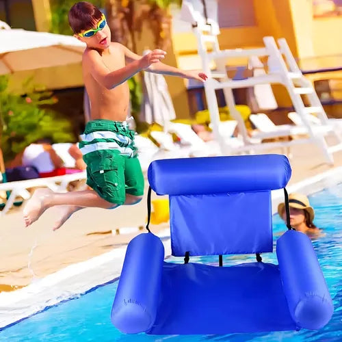 Cadeira Bóia Reclinável Espreguiçadeira Fluante Para Piscina