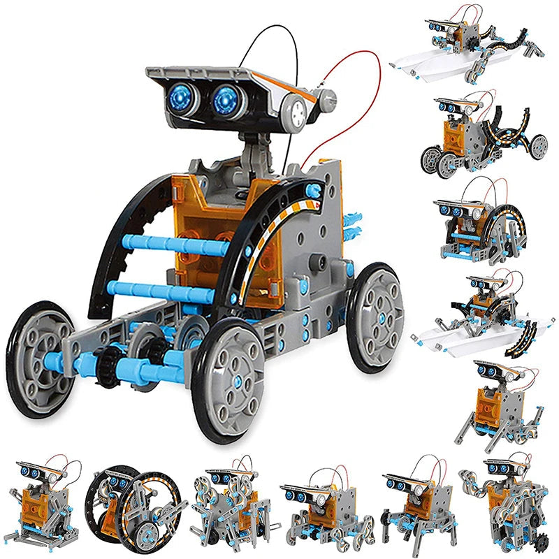 Robô Energia Solar Brinquedo de Construção 12 em 1 - RobotToy