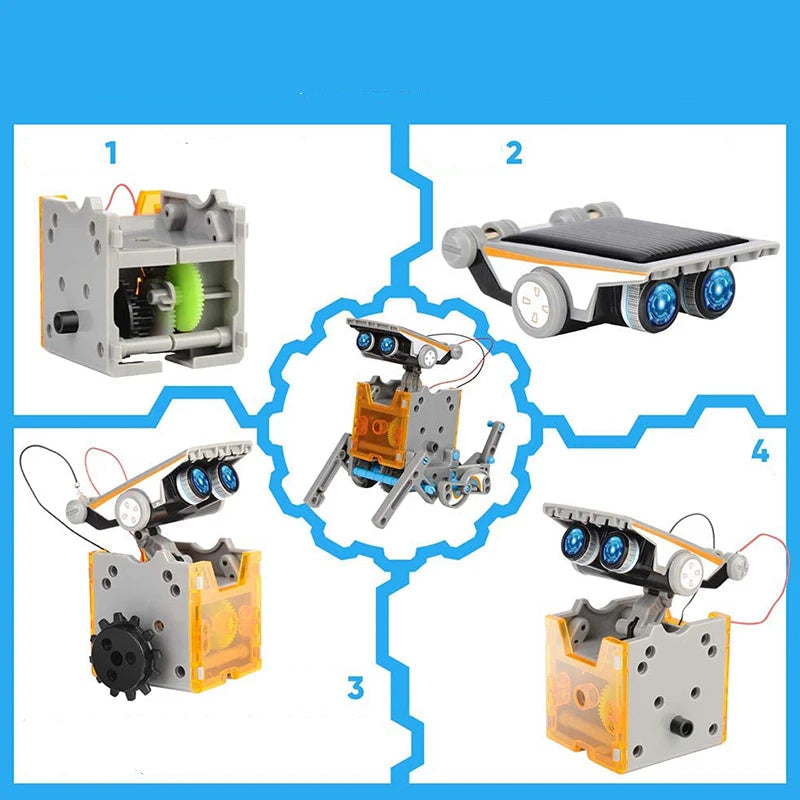 Robô Energia Solar Brinquedo de Construção 12 em 1 - RobotToy