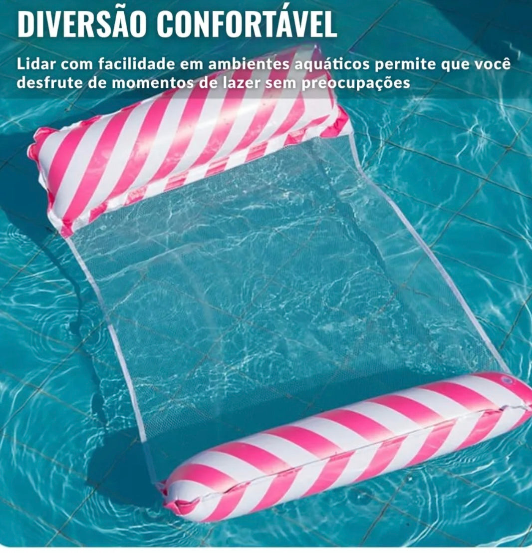 Flutuador de Piscina com Tela - Rede Inflável