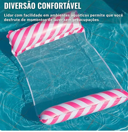 Flutuador de Piscina com Tela - Rede Inflável