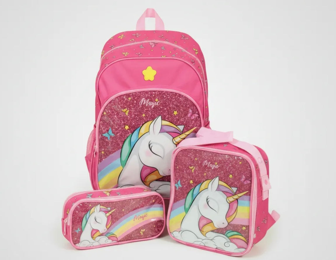 Kit de mochila Unicórnio