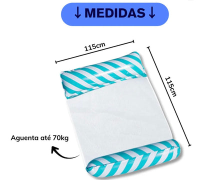 Flutuador de Piscina com Tela - Rede Inflável