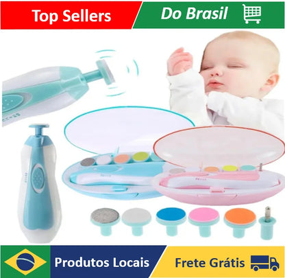 Cortador Aparador Lixador De Unha Bebê Criança Infantil Elétrico C/6 Refis - Neverdie Store