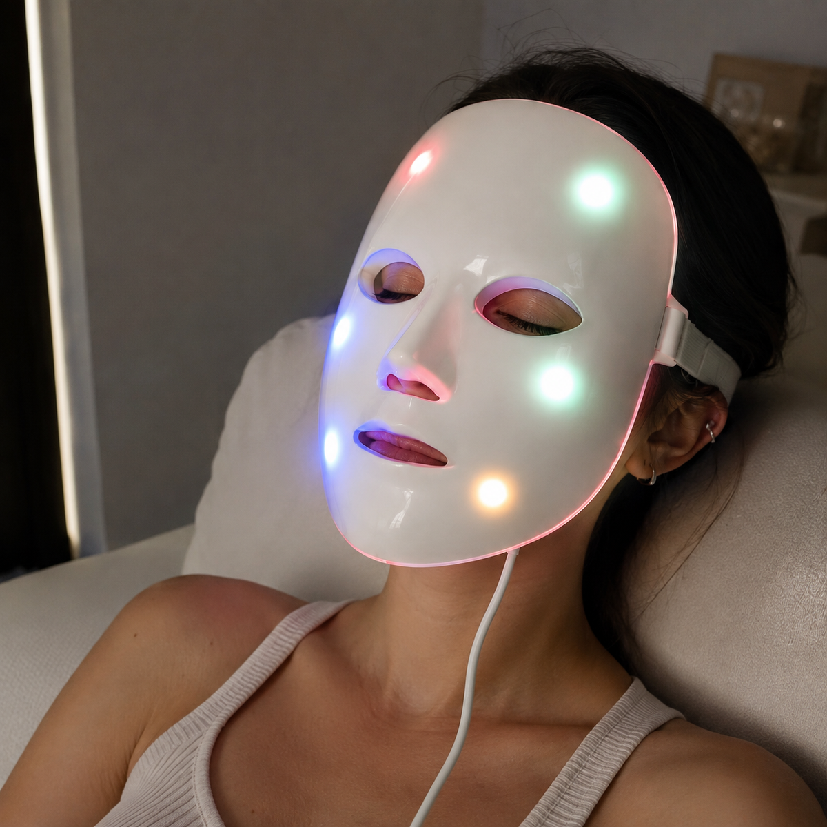 Aparelho de LED Facial - Máscara Terapêutica