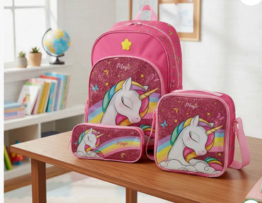 Kit de mochila Unicórnio