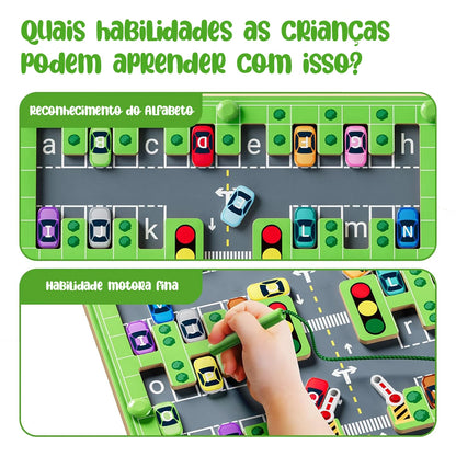 Labirinto Alfabeto Magnético Brinquedo Montessori