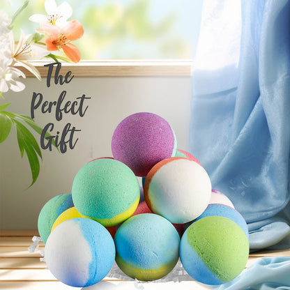 Bombas de banho para crianças com surpresa dentro, conjunto de presente de bombas de banho para crianças de 15 pacotes, banho de bolhas orgânico natural para crianças, gasoso com brinquedo de banho