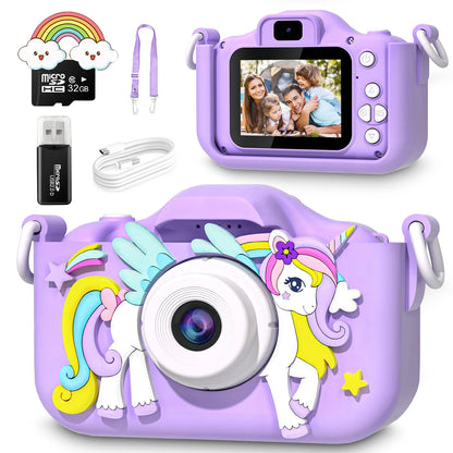 Mini Câmera Unicornio Roxa
