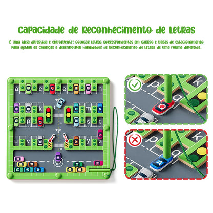 Labirinto Alfabeto Magnético Brinquedo Montessori