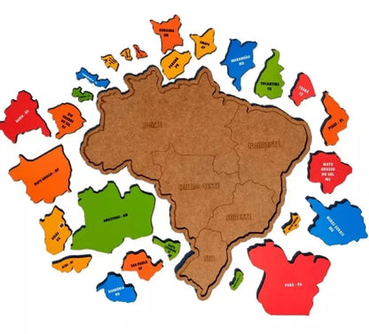 Quebra Cabeça Mapa do Brasil