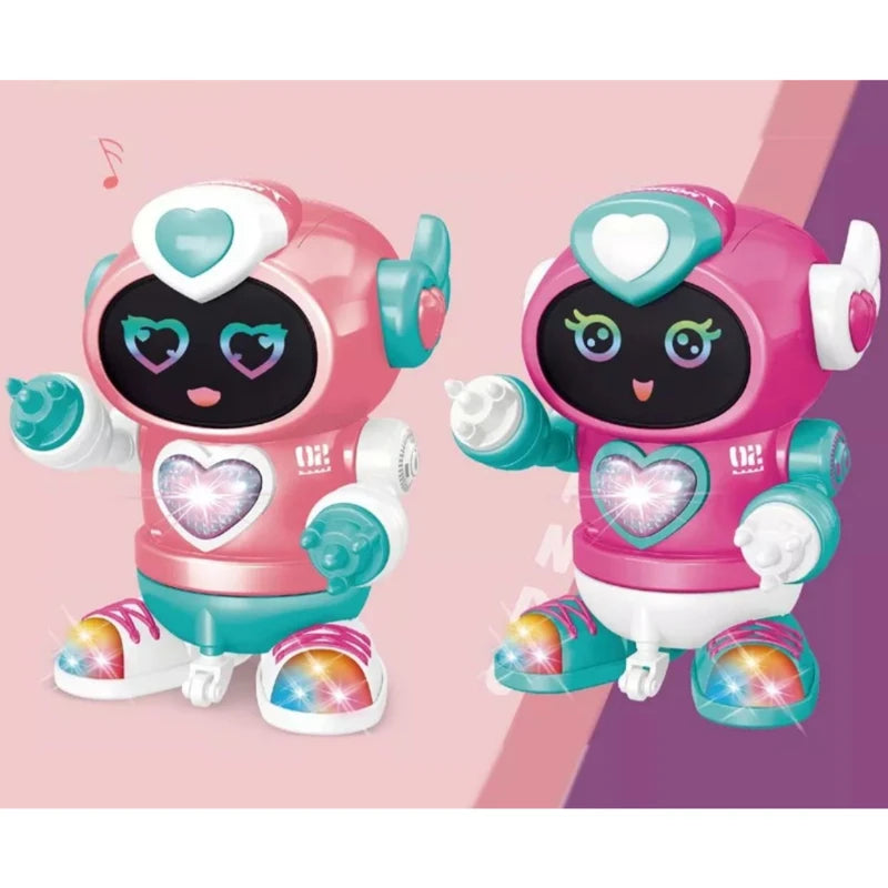 Brinquedo Robô Dançarino Infantil Com Som e Led Colorido