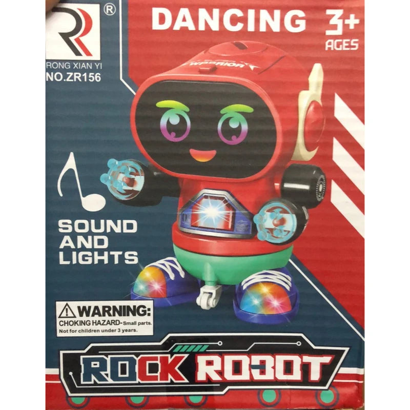Brinquedo Robô Dançarino Infantil Com Som e Led Colorido