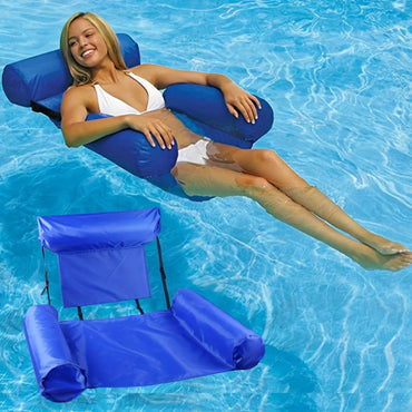 Cadeira Bóia Reclinável Espreguiçadeira Fluante Para Piscina