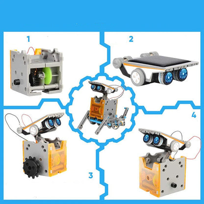 Robô Energia Solar Brinquedo de Construção 12 em 1 - RobotToy